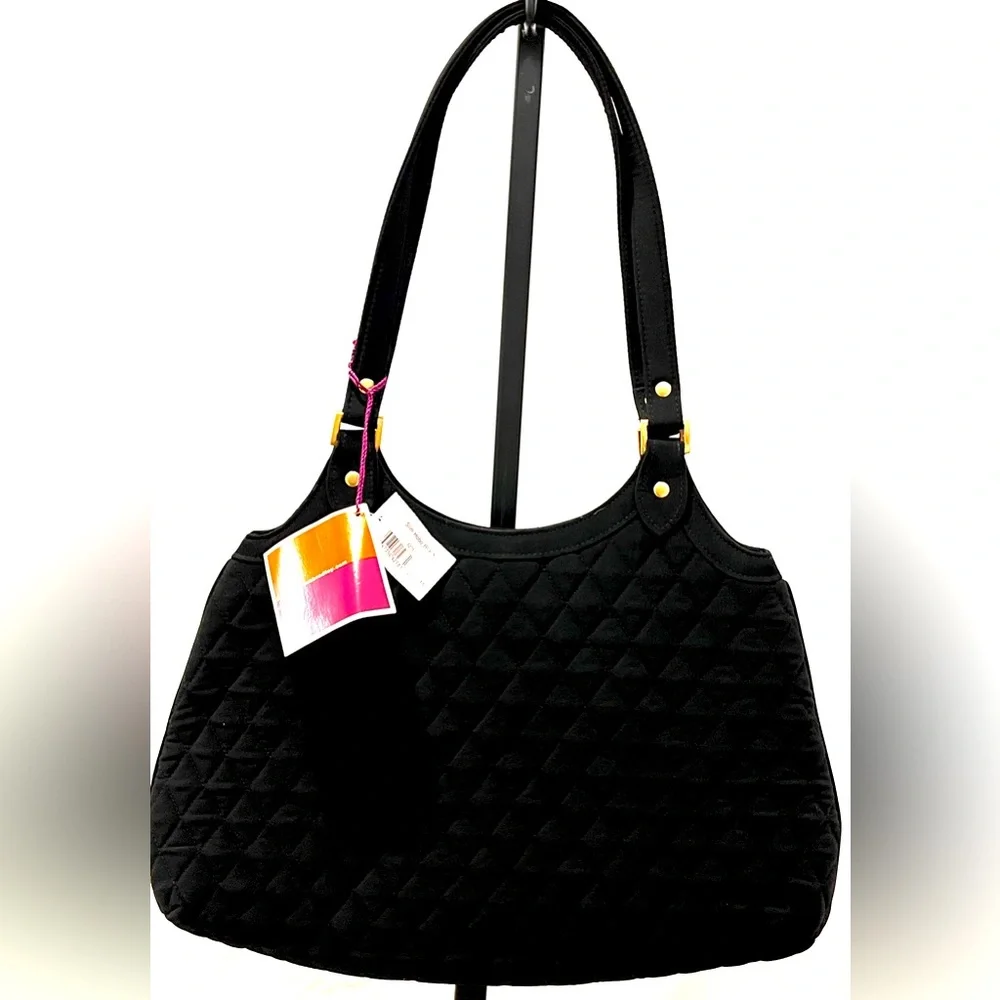 Classic Vera Bradley Black Hobo Purse